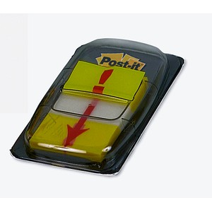 Image 50 + 1 GRATIS: Post-it® Index Haftmarker gelb ""Ausrufezeichen"" 50 Streifen + GRATIS 1 Streifen