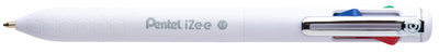 Image Pentel Mehrfarb-Druckkugelschreiber iZee, weiß