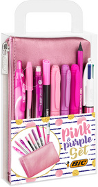 Image BIC Schreibset "PINK & PURPLE" mit Schlamper-Etui, 10-teilig