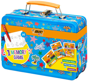 Image BIC KIDS Reisemalset MEMORY GAME, im Metallkoffer, 64-teilig