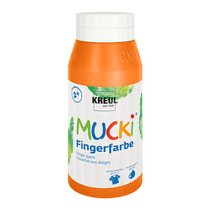 Image KREUL Fingerfarbe "MUCKI", orange, 750 ml