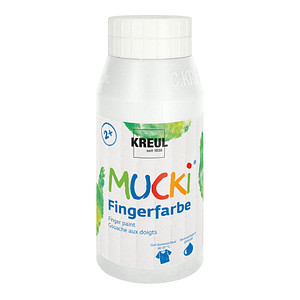 Image KREUL Fingerfarbe "MUCKI", weiß, 750 ml