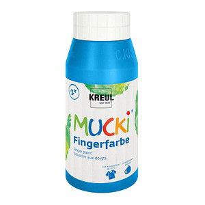 Image KREUL Fingerfarbe "MUCKI", blau, 750 ml