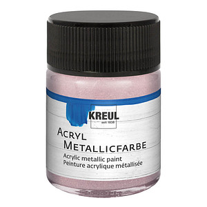Image KREUL Acryl-Metallicfarbe, roségold, 50 ml