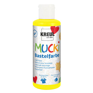Image KREUL MUCKI Acrylfarbe gelb 80,0 ml