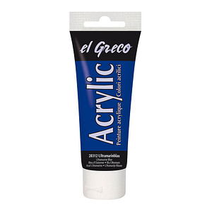 Image KREUL Acrylfarbe el Greco, ultramarinblau, 75 ml Tube