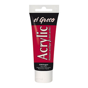 Image KREUL Acrylfarbe el Greco, krapprot, 75 ml Tube