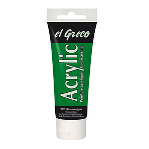 Image KREUL Acrylfarbe el Greco, permanentgrün, 75 ml Tube