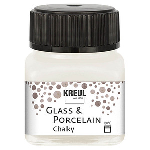Image KREUL Glas- und Porzellanfarbe Chalky, Cotton White