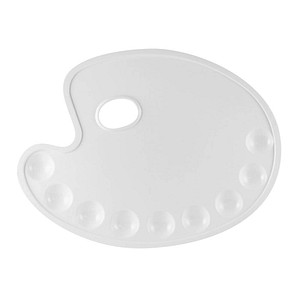 Image KREUL Farbmisch-Palette SOLO Goya, Kunststoff, oval, weiß