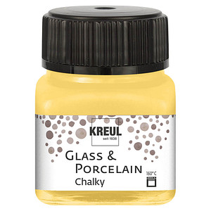 Image KREUL Glas- und Porzellanfarbe Chalky, Yellow Safran