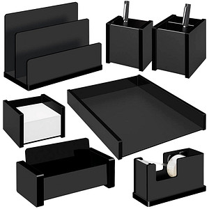 Image WEDO Schreibtischset Black Office schwarz