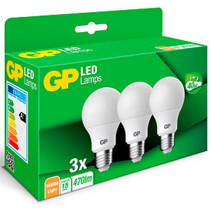 Image GP BATTERIES 740GPCLAS087670B3 LED EEK A+ (A++ - E) E27 Glühlampenform 5.4 W = 