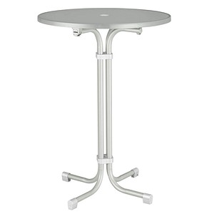 Image BEST Multiflex Stehtisch Holz weiß 80,0 x 80,0 x 110,0 cm