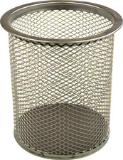 Image helit Stifteköcher "the round network", Drahtmetall, silber