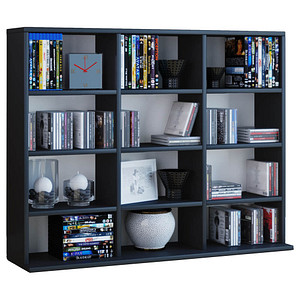 Image VCM my home Bücherregal Megosa Mini schwarz 102,0 x 23,0 x 83,0 cm