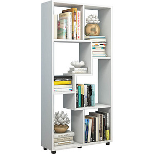 Image VCM my home Bücherregal Blina weiß 60,0 x 20,0 x 119,0 cm