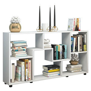 Image VCM my home Bücherregal Pintal weiß 117,0 x 20,0 x 62,0 cm