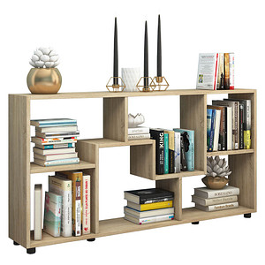 Image VCM my home Bücherregal Pintal sonoma-eiche 117,0 x 20,0 x 62,0 cm