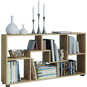 Image VCM my home Bücherregal Pintal honig-eiche 117,0 x 20,0 x 62,0 cm
