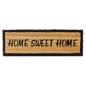 Image relaxdays Kokosmatte HOME SWEET HOME braun 25,0 x 75,0 cm