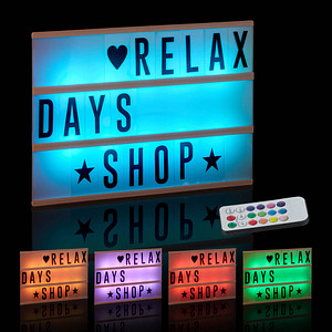 Image relaxdays Lightbox weiß