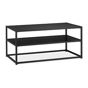 Image relaxdays Couchtisch Holz schwarz 90,0 x 50,0 x 42,0 cm