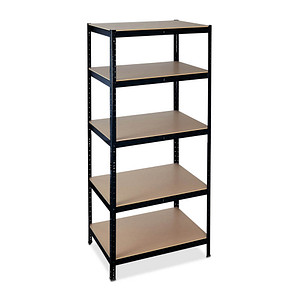 Image relaxdays Schwerlastregal 10033053_0 schwarz/braun 90,0 x 60,0 x 200,0 cm