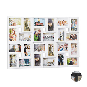 Image relaxdays Collage-Bilderrahmen weiß 86,0 x 57,0 cm