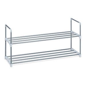 Image relaxdays Schuhregal grau 90,0 x 31,0 x 45,0 cm