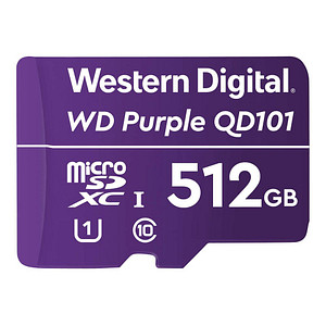 Image Western Digital Speicherkarte Purple SC QD101 microSDXC 512 GB