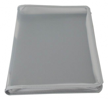 Image EXXO by HFP Zipper-Mappe / Portfoliomappe / Reissverschlusstasche, A4 XL, aus PP, mit 30mm Füllhöhe, mit Reissverschluss, Einschubtasche innen und Beschriftungstasche , Farbe: transparent klar – 1 Stück