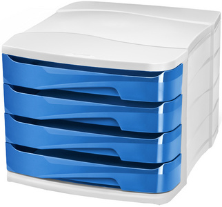 Image CEP Schubladenbox GLOSS, 4 Schübe, blau