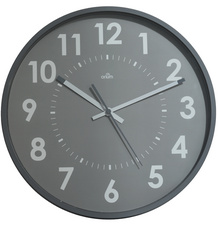 Image CEP Orium Wanduhr, Quarzuhr, lautlos, grau