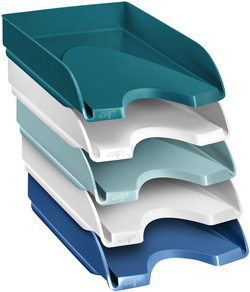 Image CEP Briefablage Riviera, DIN A4, 5er Pack, farbig sortiert