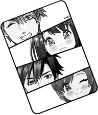 Image CEP Mauspad MANGA HELDEN, schwarz/weiß