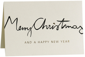 Image RÖMERTURM Weihnachtskarte "Christmas Lettering", creme
