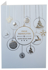 Image RÖMERTURM Weihnachtskarte "Weiße Kugeln