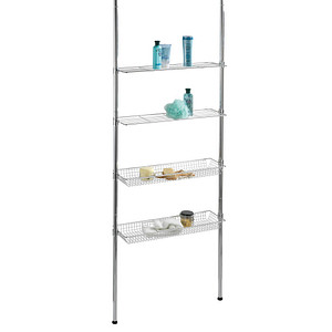 Image WENKO Teleskopregal Ellera silber 71,0 x 20,0 x 65,0 - 285,0 cm
