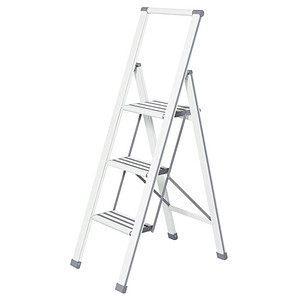 Image WENKO Klapptritt silber 3 Stufen, H: 119,0 cm