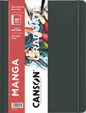 Image CANSON Skizzenbuch GRADUATE Manga, 216 x 279 mm, schwarz