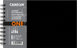 Image CANSON Skizzenbuch ONE, 216 x 140 mm, schwarz