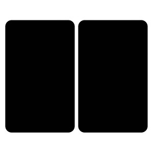 Image WENKO Herdabdeckplatten schwarz 2 St.