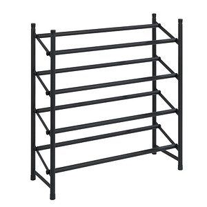 Image WENKO Teleskop-Schuhregal Hero schwarz 62,0 - 115,0 x 26,0 x 68,0 cm