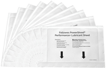 Image Fellowes Schmiermittel-Blätter für Aktenvernichter, 10 Blatt