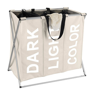 Image WENKO Wäschesortierer Trio beige