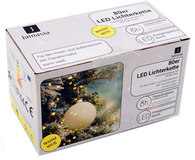 Image Jamasia LED-Lichterkette, grün, 80 Lichter, IP 44