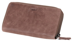 Image MIKA Damengeldbörse, aus Leder, Farbe: grau-braun