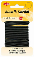 Image KLEIBER Elastik-Kordel, 1,4 mm x 5 m, schwarz