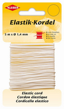 Image KLEIBER Elastik-Kordel, 1,4 mm x 5 m, weiß